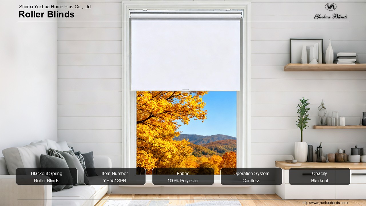 Blackout Spring Roller Blinds