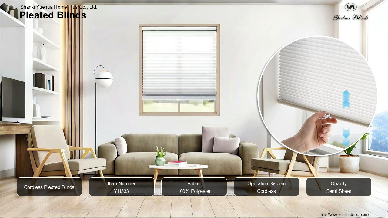 Cordless Pleated Blinds