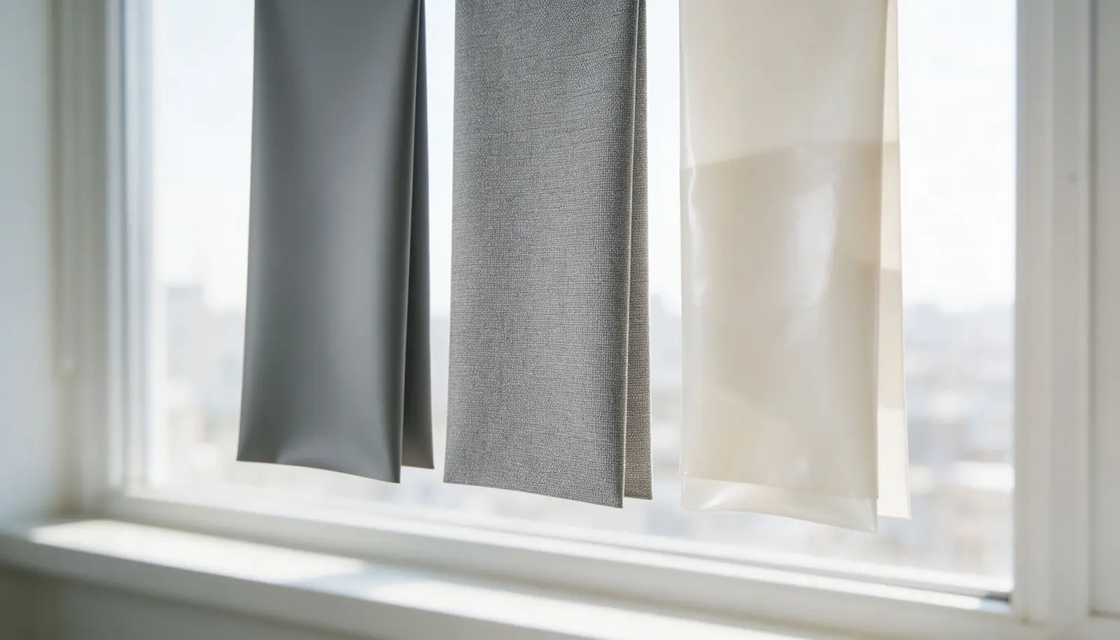 Comparaison des procédés de tissu occultant : enduit, tissé et laminé