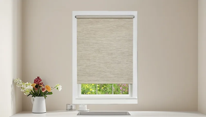 Linen-Look Blackout Roller Blinds