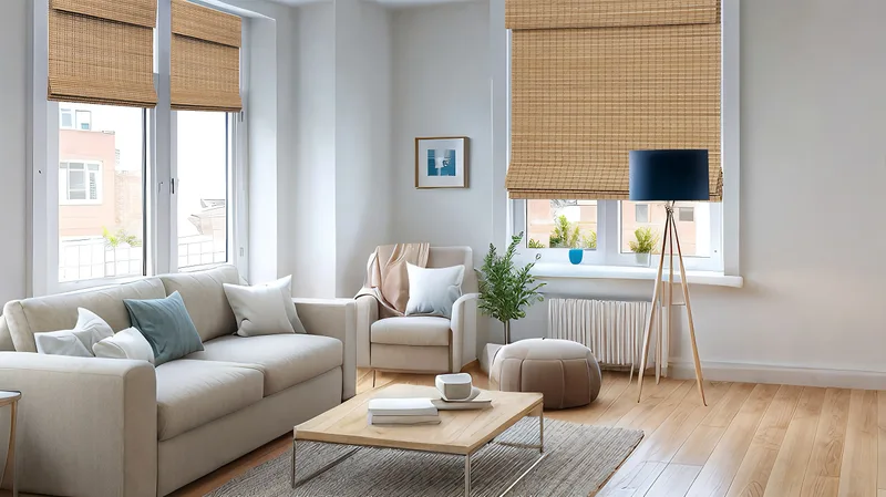 Cordless Bamboo Roman Shade